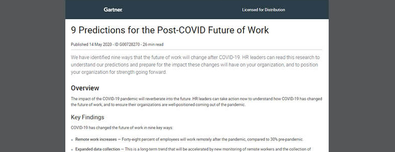 Article 9 Predictions for Post-COVID Future of Work Image