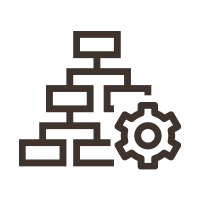 blocks with gear icon