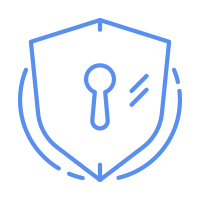 Shield and gear icon