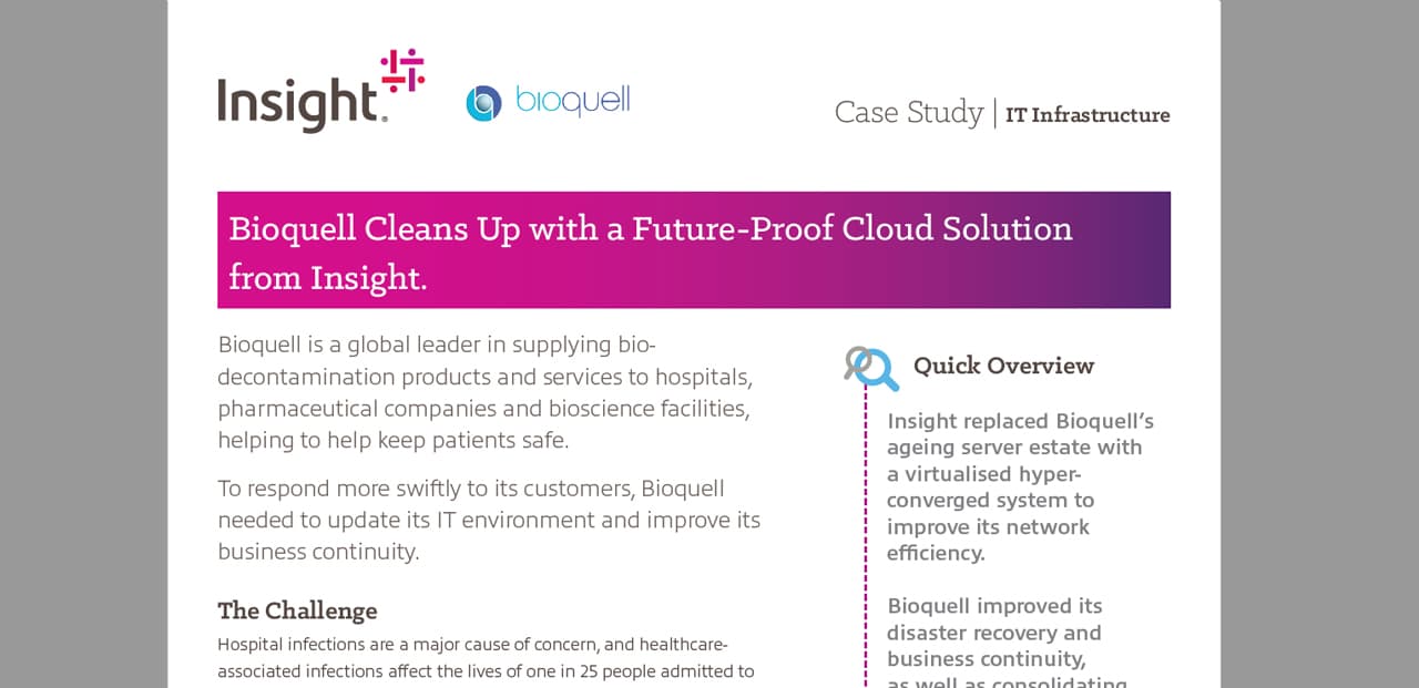 Article Bioquell: Clean up with a Future-Proof Cloud Solution from Insight Image