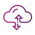 Hybrid cloud icon