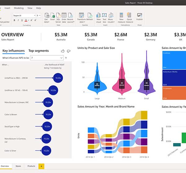 Microsoft Power BI Dashboard