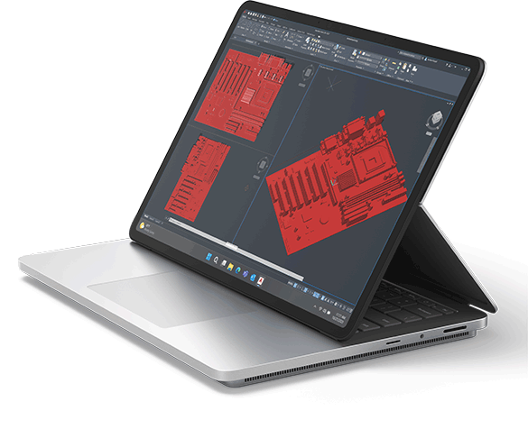 Surface Laptop Studio 2 in studio modus