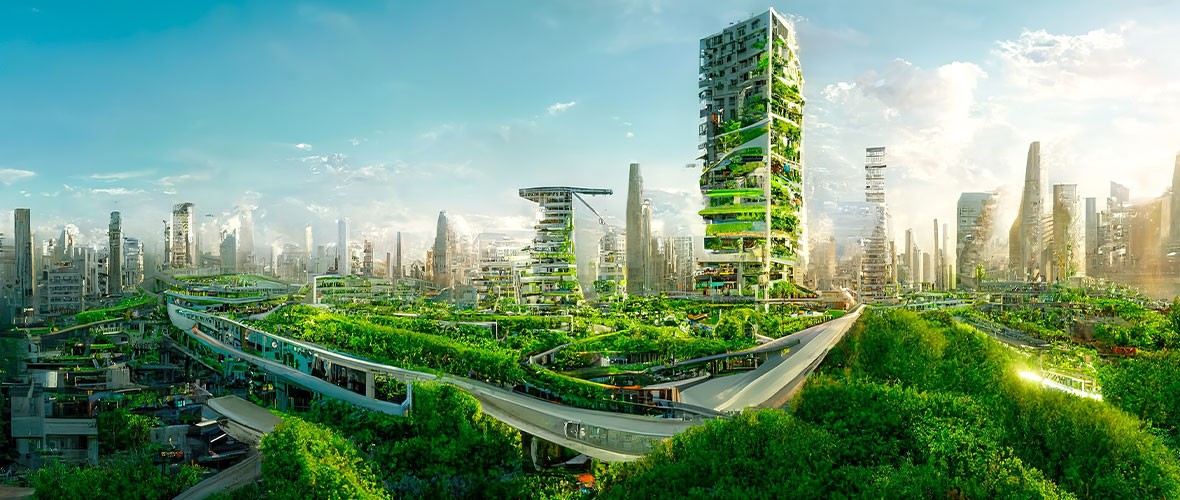 Going For The Green Digital city image